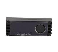 Bewinner Dissipateur Thermique NVMe M.2 avec Ventilateur de Refroidissement, Refroidisseur SSD en Aluminium avec Affichage de la Température en Temps Réel, Conçu pour 2280 SSD (Black)