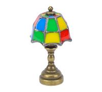 Bewinner Dollhouse Lampe de Bureau Alliage de Zinc Miniature Lampe | Mini lampe de bureau, décoration d\'éclairage de maison de poupée, Miniatures à l\'échelle 1:12, décoration de micro-scène,