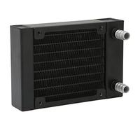 Bewinner Échangeur de Chaleur en Aluminium, Refroidisseur d'eau de 80mm avec 8 Tuyaux et Robinet de 9.5mm pour Ordinateur, Imprimante, Serveur, Drone, Machine de Gravure CNC