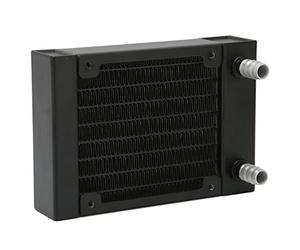 Bewinner Échangeur de Chaleur en Aluminium, Refroidisseur d'eau de 80mm avec 8 Tuyaux et Robinet de 9.5mm pour Ordinateur, Imprimante, Serveur, Drone, Machine de Gravure CNC