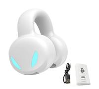 Bewinner Écouteur BT avec Son Haute Définition avec 8 Heures de Lecture, Casque sans Fil à Clipser pour Une Utilisation Prolongée, Oreillette Unilatérale avec Batterie pour Les Modes Double Oreille,