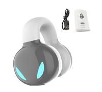 Bewinner Écouteur BT avec Son Haute Définition avec 8 Heures de Lecture, Casque sans Fil à Clipser pour Une Utilisation Prolongée, Oreillette Unilatérale avec Batterie pour Les Modes Double Oreille,