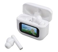 Bewinner Écouteurs de Traduction avec Bluetooth 5.4, Suppression du Bruit, Longue Durée de Vie de la Batterie, Contrôle Tactile, Prend en Charge 144 Langues, Compatible avec (White)