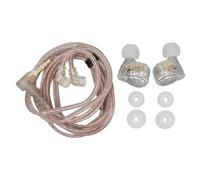 Bewinner Écouteurs Filaires HiFi EDX Pro, Son Stéréo sans Perte, Double Pilote Dynamique Magnétique de 10 Mm, Câble en Cuivre OFC 5N, Design Ergonomique, Prise Plaquée Or à 2 Broches de 0,75 Mm pour