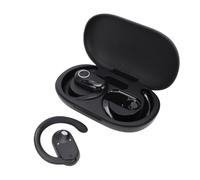 Bewinner Écouteurs sans Fil Bluetooth 5.4 avec Contours d'oreille pour Le Sport (Black)