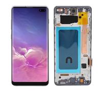 Bewinner Écran de Remplacement pour S10 Plus, 6,4 Pouces avec Kit de Cadre, Kit de Réparation D'écran LCD Numériseur Tactile pour SM G975F G975U G975W G975A (Black)