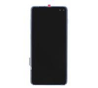Bewinner Écran TFT de Remplacement pour S10 Plus, écran Tactile, Numériseur, avec Cadre Noir, Kit de Pièces de Réparation, Tournevis, Barre de Levier, Ventouse (Blue)