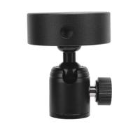 Bewinner Ensemble d'Adaptateurs de Montage pour Trépied Satellite, Tête Sphérique en Alliage d'aluminium avec Filetage 1/4"-20 et 3/8"-16, Réglable pour Mini Adaptateurs de Tuyau, Noir
