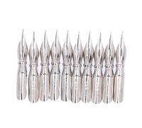 Bewinner Ensemble de 10 Plumes de Calligraphie pour Débutants, Pointes de Stylo Plongeantes en Métal Confortables, Pointes de Rechange pour Différents Styles de Calligraphie (Plume en métal 2)