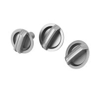 Bewinner Ensemble de 3 Boutons de Commande AC pour BT-50 2006-2011 2006-2011 Bouton de Commutateur de Ventilateur de Chauffage de Remplacement UR58 61 195C UR5961A30 Argent
