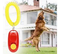 Bewinner Ensemble de 7 Clickers de Dressage pour Animaux de Compagnie, Clicker de Poignet Réglable pour Chiens, Chats, Outil de Guide de Dressage de Chiots, de Clicker avec Anneau en Caoutchouc,