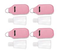 Bewinner Ensemble de Bouteilles de Voyage Rechargeables et étanches, Portables pour Articles de Toilette/cosmétiques, Paquet de 30 Bouteilles Vides de 30ml avec Pochettes Porte-clés (PINK)
