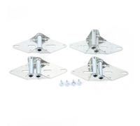 Bewinner Ensemble de Charnières de Porte de Garage Robustes #1#2#3#4, Supports de Porte de Garage en Acier zingué avec 32 Vis, Kit de Quincaillerie de Remplacement pour de Commerciale Légère