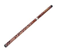 Bewinner Ensemble de Flûte en Bambou Amer Sec avec Boîte de Rangement, Instrument Traditionnel Chinois Dizi pour Examen de Performance des Débutants, Flûte en Bambou de 26,4 Pouces avec Connecteur