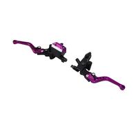 Bewinner Ensemble de Leviers d'embrayage et Maître-cylindre de Frein Hydraulique pour Moto - Leviers de Main Gauche et Droite Réglables en Alliage d'aluminium de 7/8 Po 22 Mm pour les (VersionC)