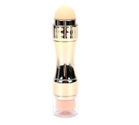 Bewinner Ensemble de Pinceaux de Maquillage 4 en 1, Pinceau de Voyage Rétractable à Double extrémité pour Fond de Teint, Fard à Paupières, Blush et Lèvres, Kit de Pinceaux Cosmétiques Dorés