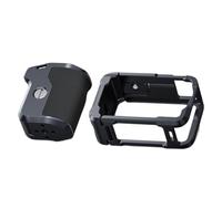 Bewinner Ensemble de Poignée et Cage D'appareil Photo en Alliage D'aluminium pour Action 6, Poignée de Photographie de Rue avec Bouton D'obturation Ergonomique, Filetage 1/4 de Pouce et