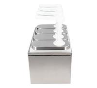 Bewinner Ensemble de Pompe Distributeur de Sauce, 3 Pompes Station à Condiments avec Base, Pompe à Condiments en Acier Inoxydable 1L, Distributeur de Sauce Soja Ketchup pour Vinaigrette pour Cuisine