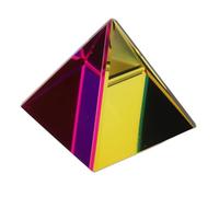 Bewinner Ensemble de Prismes de Photographie en Cristal Optique, Pyramide en Verre de 50 Mm et Prisme Cubique pour la Décoration de Bureau, Attrape-Soleil Arc-en-Ciel, Ornement de Bureau à Domicile,