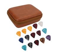 Bewinner Ensemble de Sacs pour Médiators de Guitare, Grande capacité, étanche, Résistant aux Chocs, en Tissu EVA, étui de Rangement pour Médiators avec, Idéal pour Les Voyages