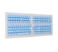 Bewinner Ensemble de Touches de Clavier Thaïlandais, ABS OEM Translucide, Remplacement DIY Compatible pour 61 62 64 68 84 87 104 108 Claviers, Touches Mécaniques, Touches Mécaniques (Blue)