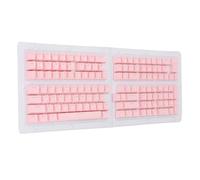 Bewinner Ensemble de Touches de Clavier Thaïlandais, ABS OEM Translucide, Remplacement DIY Compatible pour 61 62 64 68 84 87 104 108 Claviers, Touches Mécaniques, Touches Mécaniques (Pink)