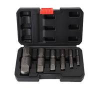 Bewinner Ensemble d'Extracteur de Tuyau cassé, Kit d'outils de Retrait de Vis de Tuyau 6 Pièces pour Tuyaux Filetés de 1/8 Po à 1 Po, Extracteur de pour Programmes 40 et 80, Extracteur de Boulon