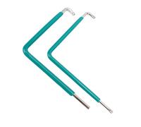 Bewinner Ensemble d'outils de Réglage de Porte de Fenêtre, 2 Pièces avec clé étoile T15, Clés Hexagonales et à Tête Sphérique de 4 Mm, Poignée Ergonomique en Acier 59CrV4 pour l'installation et le