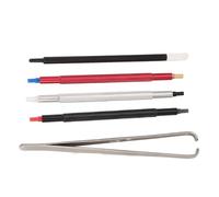 Bewinner Ensemble d'outils de Réglage des Aiguilles de Montre, Comprenant 2 Leviers d'aiguille de Montre, 3 Presseurs 'Aiguille de, Un Stylo Nettoyant pour Cadran et Un Protecteur de Cadran de