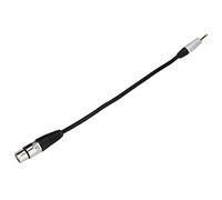 Bewinner Enveloppe en Alliage en Zinc 11.81 Pouces de 3,5 Mm à XLR Câble, Câble Féminin de 3,5 Mm Mâle à XLR, pour Le Casque de Guitare électrique Microphone