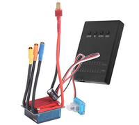 Bewinner ESC sans Balais 25 A avec Carte de Programme pour Voiture RC 1/14 1/16, Contrôleur de Vitesse électrique avec Protection Contre la Surchauffe et la Basse Tension, Courant d'éclatement 120 A