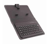 Bewinner Étui à Rabat Universel pour Clavier Bluetooth sans Fil avec Support pour Téléphones iOS Rose, Support de Clavier 3.0 Détachable pour Téléphone Portable de 4,5 à 6,8 Pouces (Black)