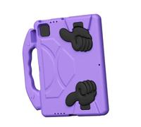 Bewinner Étui de Protection en Forme de Pouce pour 10,9" 11", Résistant aux Chocs avec Poignée Rotative, Housse en Mousse EVA Lavable pour Air 6 7 11e Génération 10e Génération (Violet Clair)