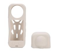 Bewinner Étui de Protection en Silicone pour X5, Housse Souple Antidérapante avec Capuchon d'objectif et Lanière, Conception de Dissipation Thermique pour Caméra d'action Panoramique, Noir (White)