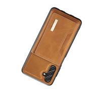 Bewinner Étui de Téléphone Magnétique avec Support de Carte Portefeuille Amovible pour A24, Coque de Protection Robuste avec 8 Emplacements pour Cartes, 3 Pinces à Billets et Béquille Cachée, Rouge