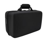 Bewinner Étui de Transport Rigide pour Console de Jeu Sac de Rangement pour Support Vertical de Grande capacité pour Contrôleur de Console Câbles USB Alimentation pour Voyageur Nylon + EVA (Black)