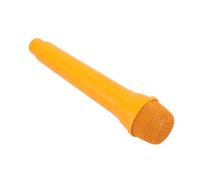 Bewinner Faux Microphone en Plastique Léger et Portable pour Les Répétitions de Danse, Matériau ABS sans Danger pour Les Enfants (Orange)