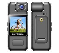 Bewinner FHD 4K Mini Body Camera, 180 ° Portable Action Camera Video Recorder, Thumb Taille Hands Sports Cameras pour Le Cyclisme de Vlogging Itinéraire