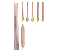 Bewinner Filtre Déshydrateur de Réfrigérateur, Kit d'outils de Réparation AC 15 Pièces avec Valve de Service d'accès, Baguette de Soudage en Cuivre Phosphoreux pour Système CVC de Climatiseur de