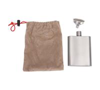 Bewinner Flasque en Titane Pur 100 Ml, Petite Bouteille de Whisky Ti étanche, Flacon Portable Léger pour Voyage, Randonnée, Camping avec Entonnoir