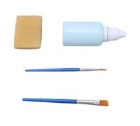 Bewinner Fluide de Masquage Bleu pour Peinture Aquarelle, 30 Ml de Liquide Artistique à Séchage Rapide avec 2 Pinceaux et Gomme, Solution de Masquage Protectrice pour Gouache, Calligraphie,