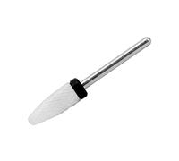 Bewinner Foret à Ongles à Tête de Maïs en Céramique, Meulage Extra Fin 6 Mm, Accessoires de Rectifieuse électrique, Outil de Remodelage des Ongles Portable et Léger pour Sculpter, Polir et Manucure,