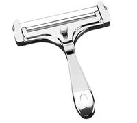 Bewinner fromage Portatif avec Fil en Acier Inoxydable, Outil de Tranchage à épaisseur Réglable pour Mozzarella et Cheddar, Finition Argent Mat (argent mat)