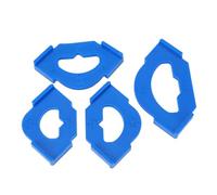 Bewinner Gabarit de Rayon d'angle Rond pour le Travail du Bois, Gabarit de Routeur en Plastique avec Plusieurs Options de Rayon R20T20 R25T25 R30T30 R40T40, Conception Facile à Utiliser 4 Pièces