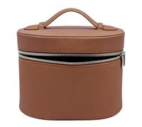 Bewinner Grande Trousse de Maquillage de Voyage avec Doublure Amovible, Trousse de Toilette Portable pour Femmes et Filles, Organiseur Spacieux avec Poignée (Brown)