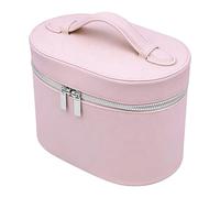 Bewinner Grande Trousse de Maquillage de Voyage avec Doublure Amovible, Trousse de Toilette Portable pour Femmes et Filles, Organiseur Spacieux avec Poignée (Pink)