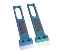 Bewinner Grattoir de Plaque de Construction 2 Pièces pour Imprimante 3D, Lames en Acier SK5 avec Vis pour le Nettoyage de la Plate-forme et le Retrait du Modèle, Ensemble d'outils 2 en 1