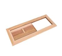 Bewinner Grille d'aération pour Sauna, Panneau de Ventilation Réglable en Bois de Cèdre avec Commande Push-Pull pour Sauna, Hammam et Sortie d'air de Piscine