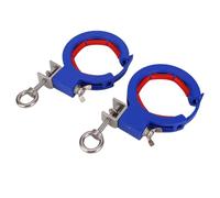 Bewinner Guide de Rouleau de Chemin de Câbles Réglable 2 Pièces, Poulie de Pose de Fil Bleu en Nylon épais, Guide de Traction de Câble d'angle Intérieur et Extérieur en Acier Inoxydable