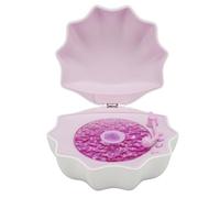 Bewinner Haut-parleur à Coque avec Lumière de Vague Océanique, Haut-parleur Bluetooth Rétro 3 en 1, Projecteur de Vagues Océaniques, Haut-parleur Bluetooth en Forme de Coque avec Bruit